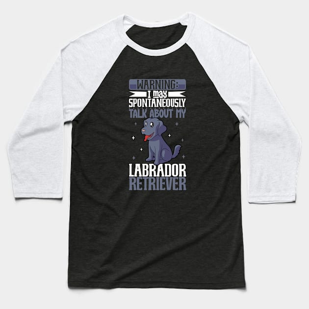 Labrador Retriever lover Baseball T-Shirt by Modern Medieval Design